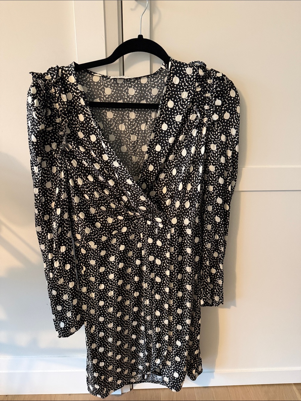 Black and White Polka Dot Women's Dress
